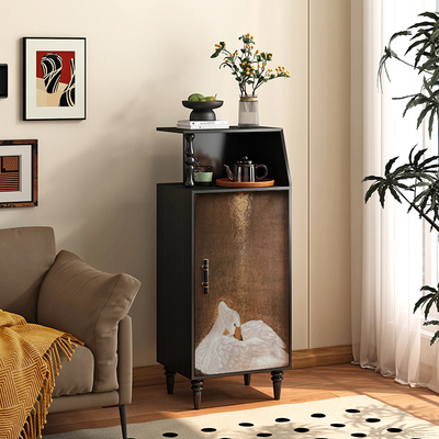 法式复古实木边柜客厅沙