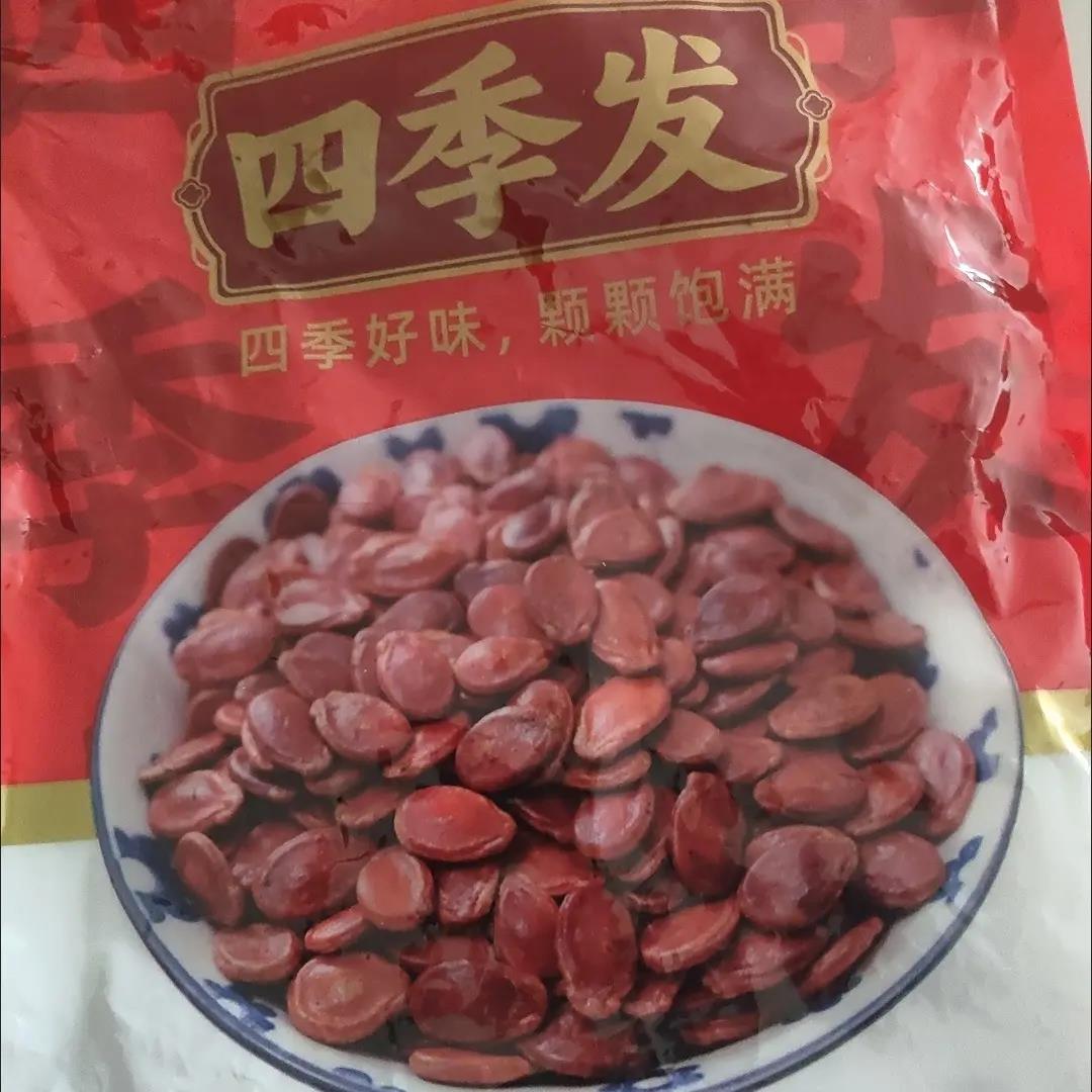 四季发蒸汽小片红瓜子450g咸味红瓜子西瓜子炒货休闲食品