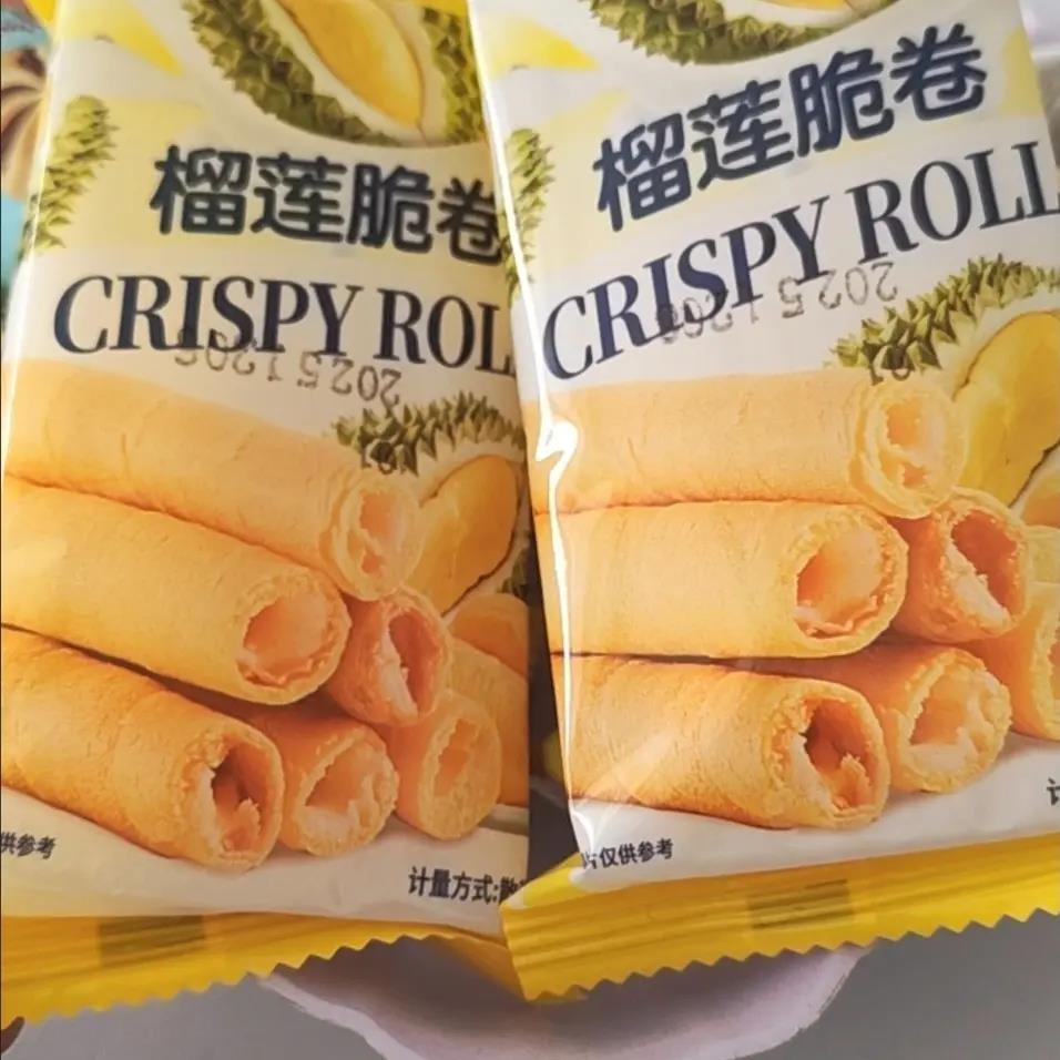 【冲量】榴莲蛋卷酥传统糕点办公室休闲饼干零食代餐小吃