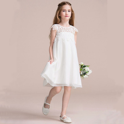 晚礼服女童雪纺短款连衣裙夏季