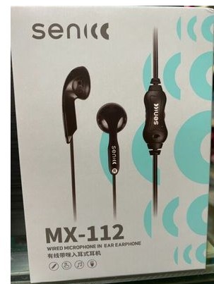 MX-112 声丽 MX-115 耳塞式耳机 电脑耳塞 超长2米线 带麦克风