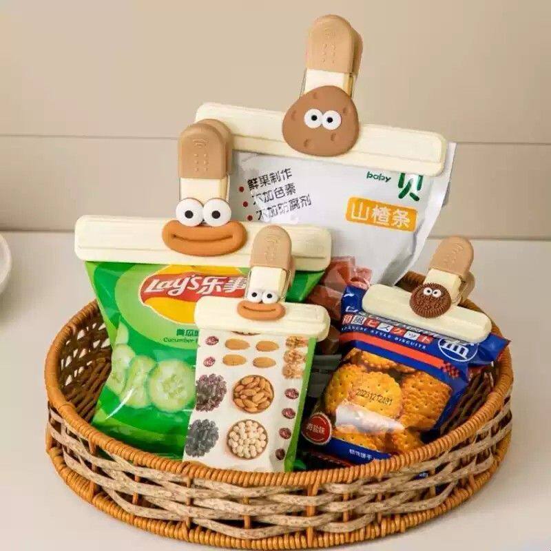 食品密封夹封口夹防潮零食小夹子家用食物保鲜袋奶粉封口神器