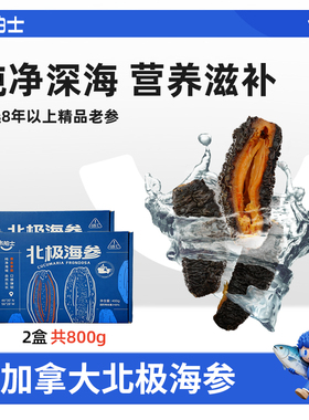 市舶士加拿大北极海参即食海参深海捕捞礼盒装送礼8年以上红极参