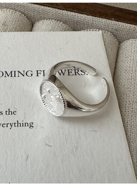 S925纯银韩版小众设计感时尚星空戒指韩版INS风博主款指环气质潮