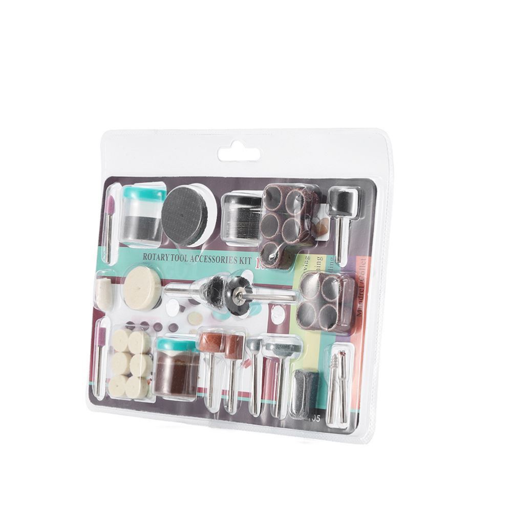 泡壳装105PCS电磨配件砂纸圈打磨头切割片电磨刷头