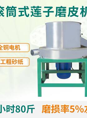 老莲子磨皮机红莲子抛光磨白机自动莲子去薄皮机器电动泰莲去皮机