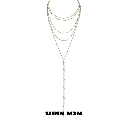 1JINN M2M复古小众气质高级轻奢简约ins风时尚百搭十字架吊坠项链