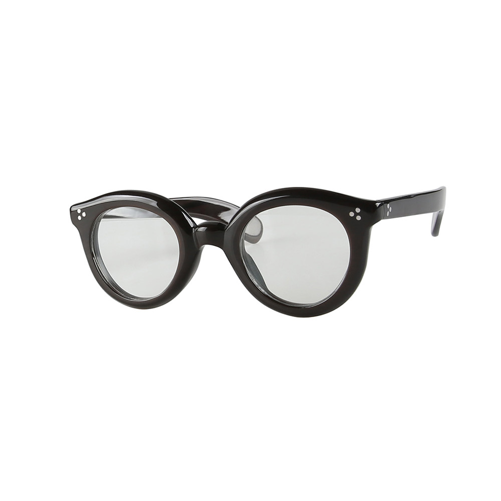 水牛角眼镜架椭圆厚框手工高端品牌私人定制铆钉饰太阳镜墨镜男女