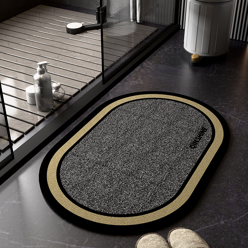 卫生间地垫浴室防滑吸水厕所强门口洗手间硅藻泥速干脚垫地毯卫浴