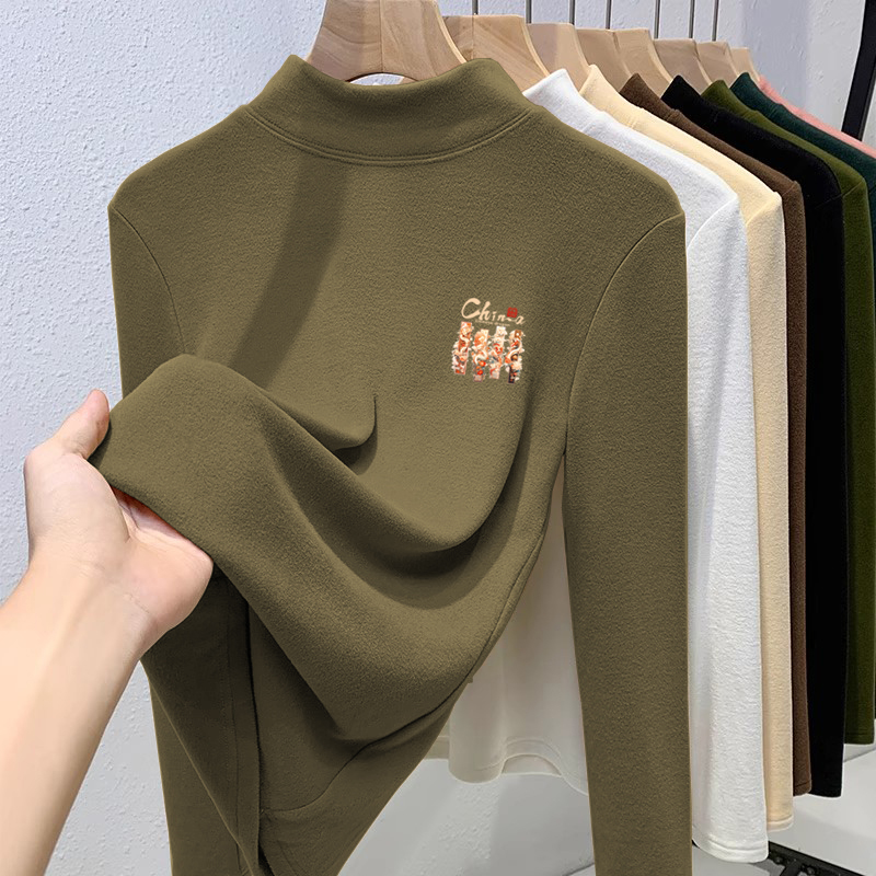 奥特莱斯~尾货清仓捡漏双面德绒半高领打底衫男女秋冬季保暖内搭