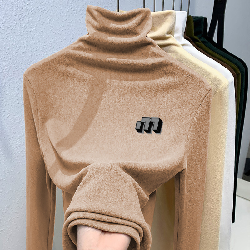 奥特莱斯~尾货清仓捡漏港风德绒磨毛高领打底衫男女秋冬保暖发热