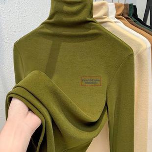 高领长袖 加厚保暖德绒打底衫 T恤上衣内搭 秋冬季 海外订单尾货清仓