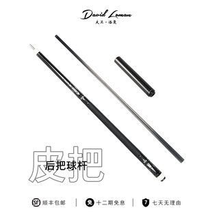 DAVIDLOMAN大卫洛曼幻影皮把碳纤维黑科技整体杆台球杆前肢九球杆