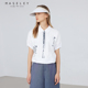 清凉舒适显腿长高级感短袖 新款 女 玛塞莉气质上衣夏季 Maseley