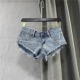 waisted jeans低腰毛边超短款 frayed Low ultra short 夜店牛仔裤