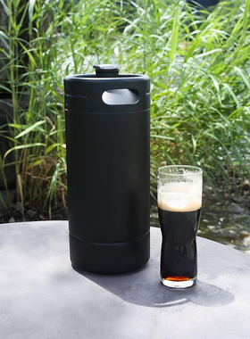 便携式咖啡壶黑色简约高颜值户外旅行壶出口美国304不锈钢128OZ