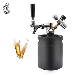 精酿啤酒桶打酒器放酒系统keg growler带水龙头304不锈钢酒炮吧台