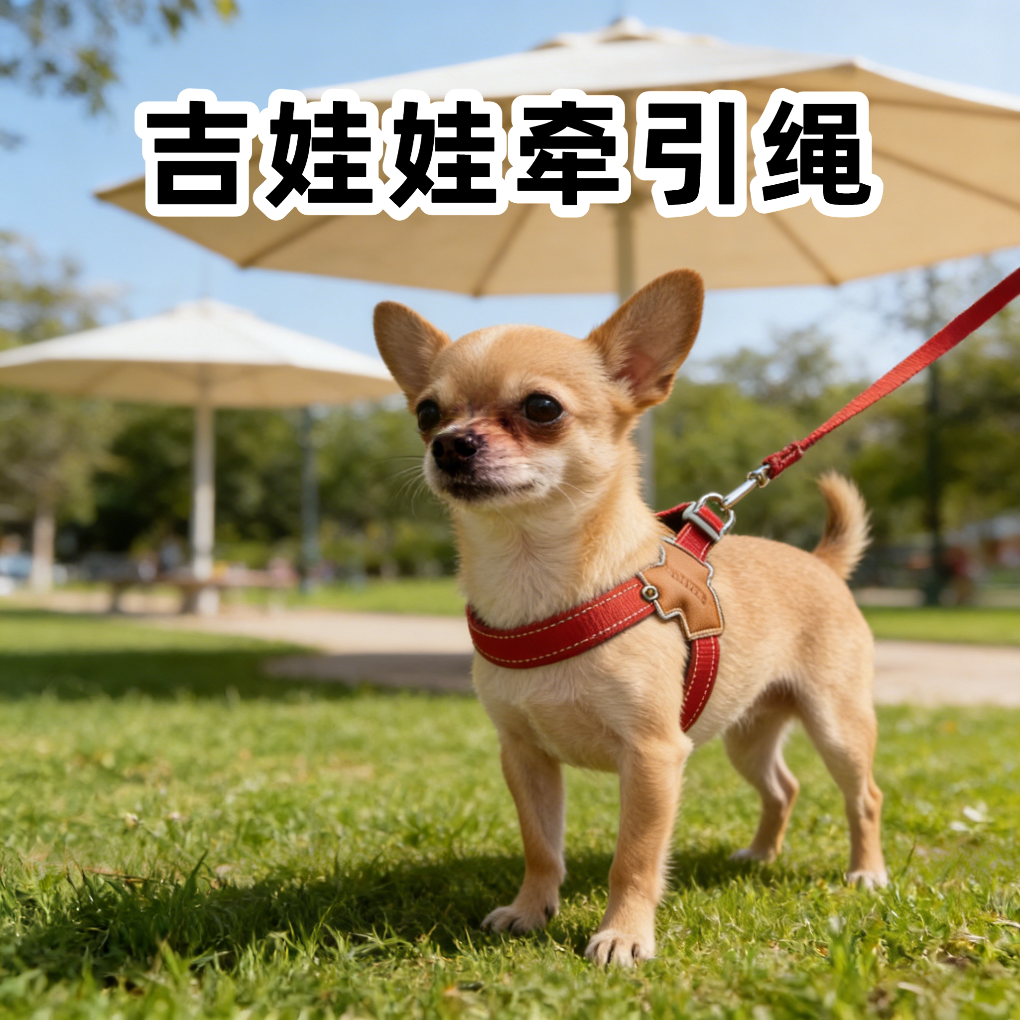 吉娃娃专用胸背牵引绳中型犬防爆冲防咬可调节狗狗胸背带外出遛狗图片