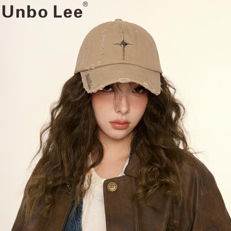 UnboLee美式复古破洞棒球帽