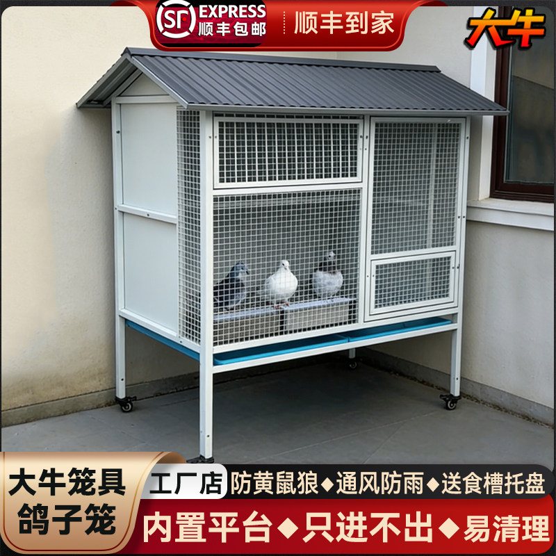 大牛鸽子笼家用室外大号防雨农村户外养鸡专用笼兔笼双层鸡笼鸽舍,宠物/宠物食品及用品,宠物鸡/鸭/鸽笼,淘宝优惠券,粉丝福利购,淘宝优惠卷