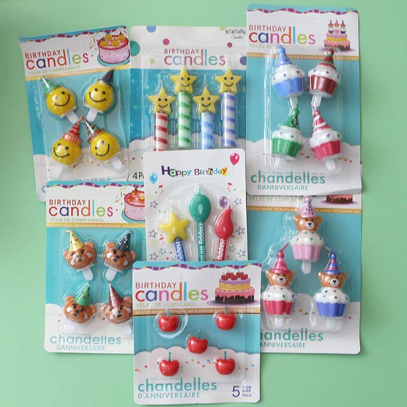 生日蜡烛复古蛋糕装饰蜡烛小熊爱心笑脸马卡龙笑脸小花朵草莓蜡烛,节庆用品/礼品,蜡烛,淘宝优惠券,粉丝福利购,淘宝优惠卷