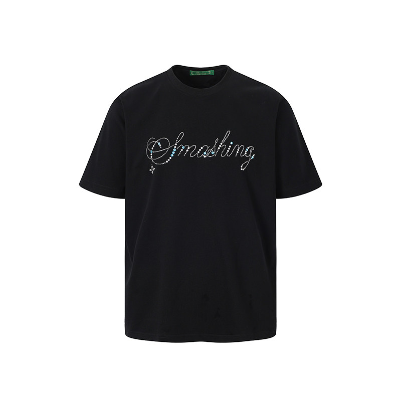 SMASHING烫钻亮片短袖