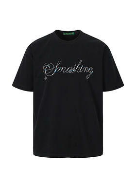 【夏威夷限定】SMASHING 轻奢时尚烫钻亮片短袖 男女同款