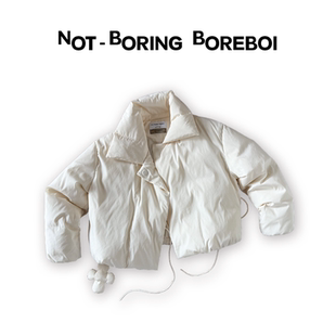 Boreboi Boring Not NBB奶油白鹅绒轻量羽绒服 官方正品