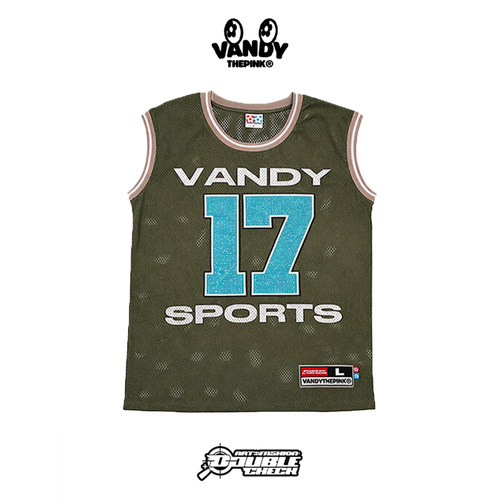 【VANDYTHEPINK】Crystal Basketball Jersey水晶篮球球衣背心