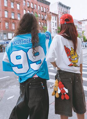 【国内正品】VandyThePink 24ss 番茄酱印花白色宽松短袖T恤