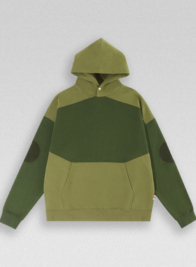 【国内正品】VANDYTHEPINK 绿色拼接连帽衫卫衣