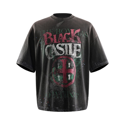 TBHNP黑色古堡上海限定短袖