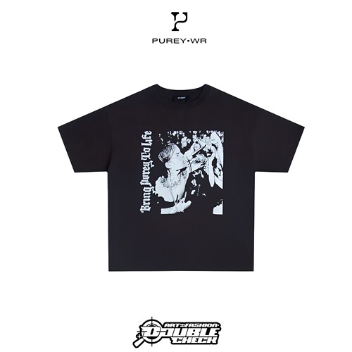 Purey24ss破坏重金属乐队短袖