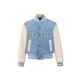 轻奢珍珠牛仔棒球夹克外套 GOODBRAND 鹭卓同款 官方正品