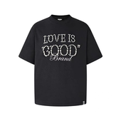 官方正品 GOOD珍珠标语短袖 GOODBRAND LOVE T恤 明星同款