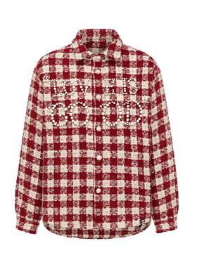 【老白同款】GOODBRAND 珍珠格纹小香风长袖衬衫 新年限定