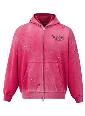 【官方正品】GOODBRAND 25FW 水洗串珠轻奢拉链卫衣 宋亚轩同款