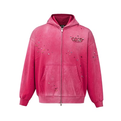 GOODBRAND串珠拉链卫衣