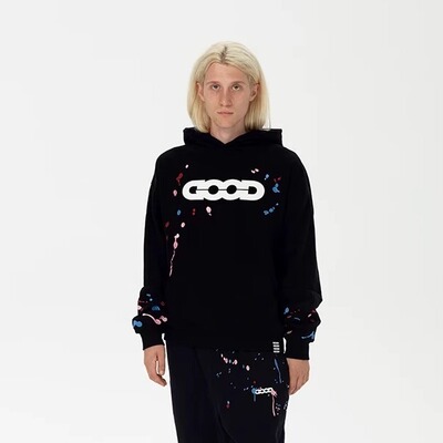 GOODBRAND泼墨连帽卫衣