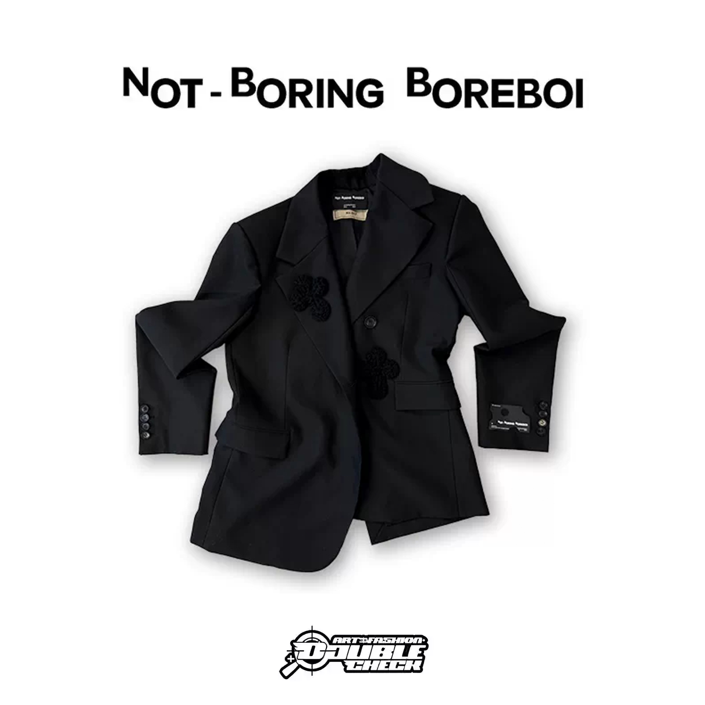 【Not-Boring Boreboi】 Big News真丝羊毛重磅廓形立体西装外套