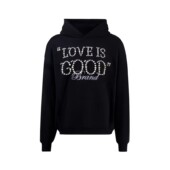 GOOD 珍珠标语连帽卫衣 LOVE 赵泳鑫同款 GOODBRAND