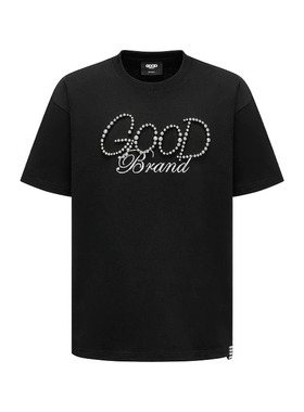 【官方正品】GOODBRAND GOOD纯色珍珠轻奢短袖T恤 老白同款