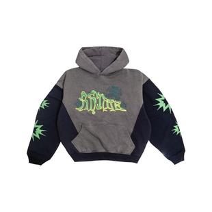 官方正品 logo拼色连帽卫衣 RHIME 经典 男女同款 USA