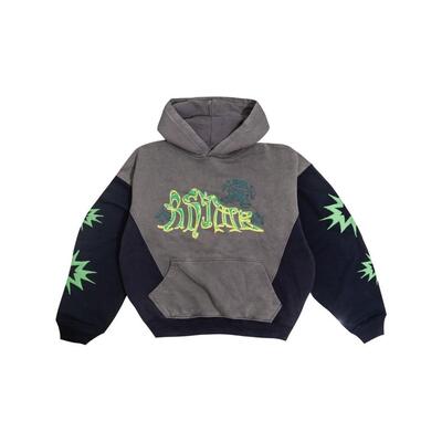 RHIMEUSA拼色连帽卫衣