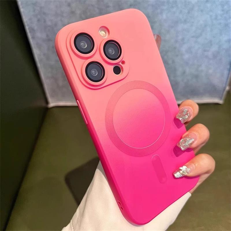 渐层液态磁吸双色适用苹果16promax手机保护壳iPhone15promax镜头膜13pro无线充电14plus亲肤11pro矽胶12p男m