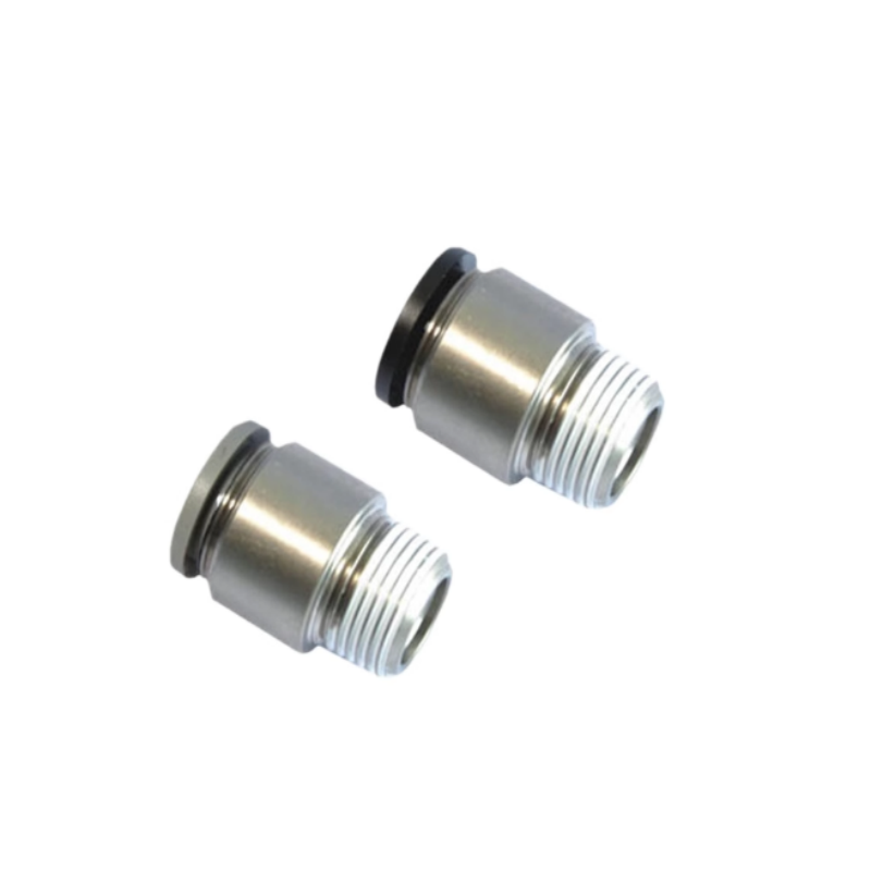 BPOC4 6 8 10-M5-01-02 气动全金属气管快速接头 分螺纹直通