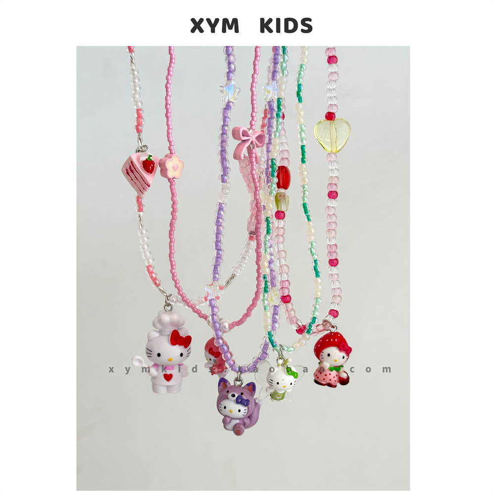 儿童串珠项链卡通Kitty