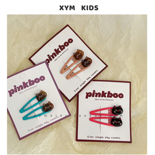 秋冬高级感猫咪儿童发卡头饰夹子韩版宝宝发夹婴幼儿bb夹卡碎发夹