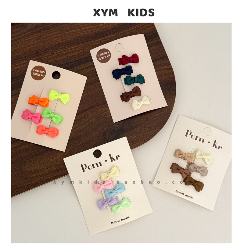 3cm迷你蝴蝶结宝宝发夹