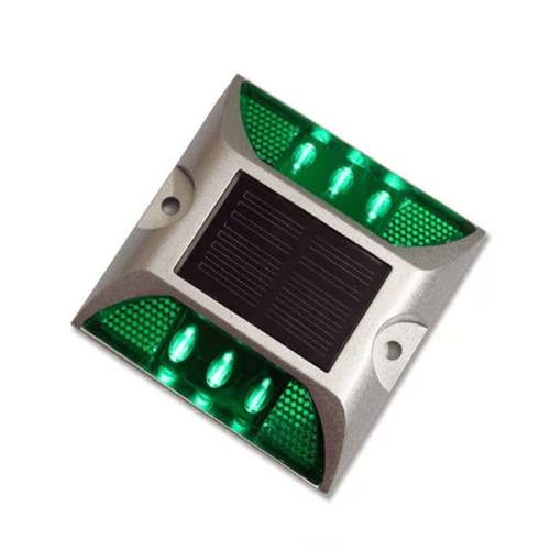 太阳能铸铝道钉公路夜间指示灯反光道钉路面凸起警示灯反光轮廓标